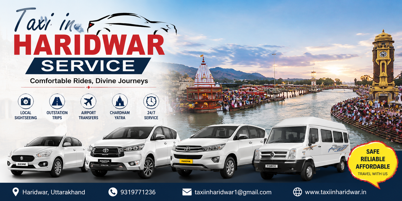Haridwar Taxi Service Scenic Banner