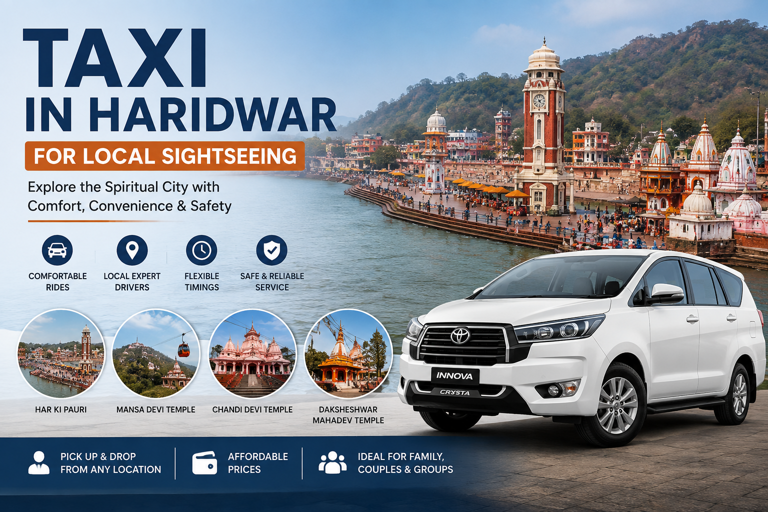 Taxi in Haridwar for Local Sightseeing